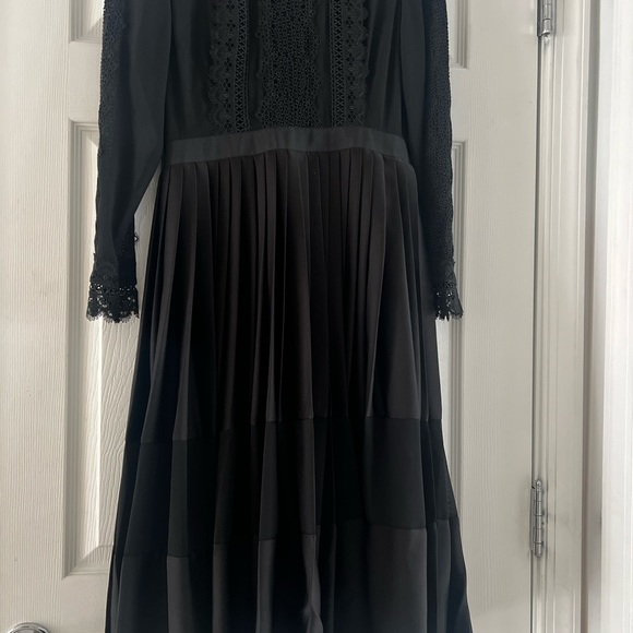 Ted Baker - Looez Lace Trim Pleated Midi Dress - Picture 5 of 6